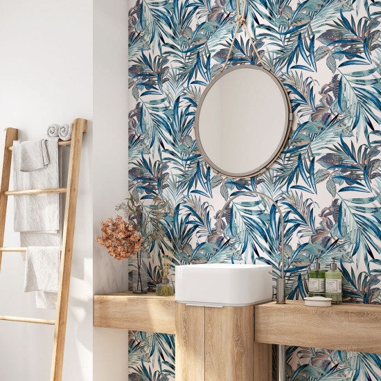 Vinilo Adhesivo para baño - Hojas