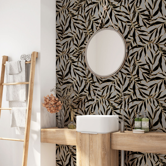 Vinilo Adhesivo para baño - Hojas