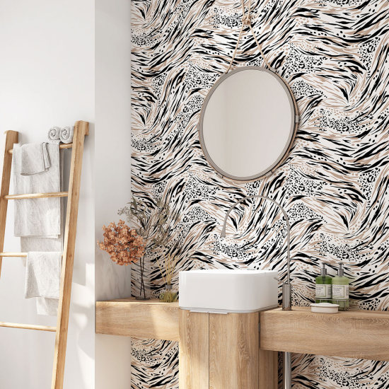 Vinilo Adhesivo para baño - Motivo Cebra