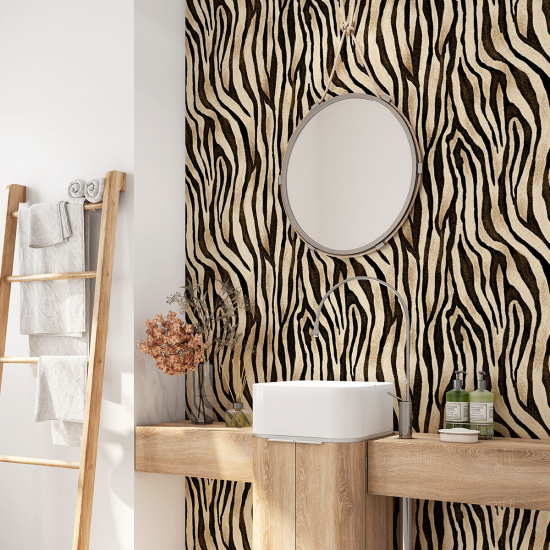 Vinilo Adhesivo para baño - Motivo Cebra