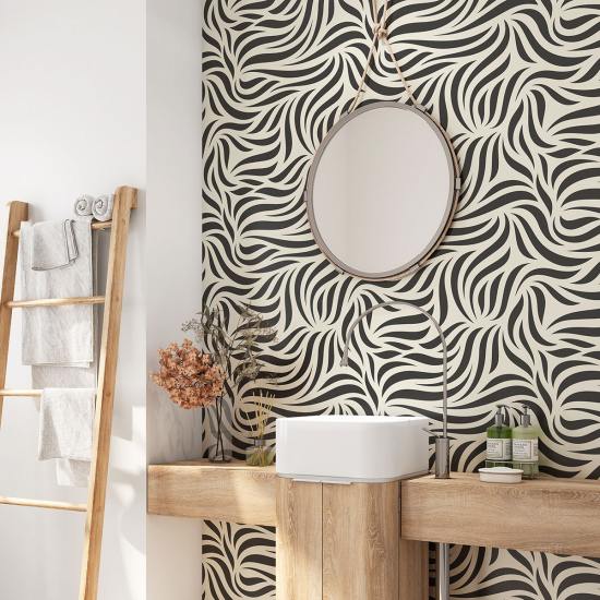 Vinilo Adhesivo para baño - Motivo de cebra