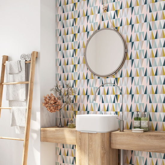 Vinilo Adhesivo para baño - Motivo Geométrico