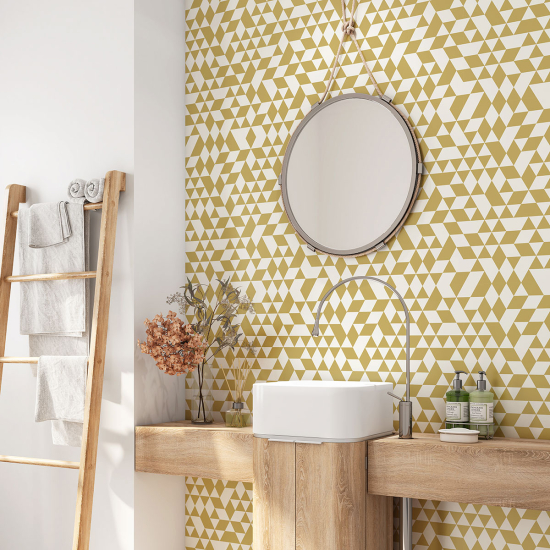 Vinilo Adhesivo para baño - Motivo geométrico