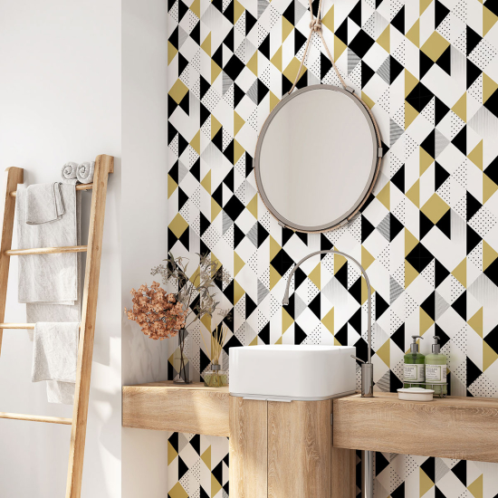 Vinilo Adhesivo para baño - Motivo geométrico