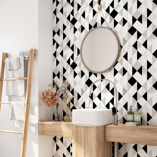 Vinilo Adhesivo para baño - Motivo geométrico