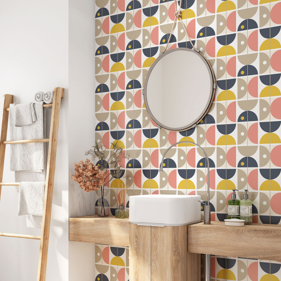 Vinilo Adhesivo para baño - Motivo Geométrico