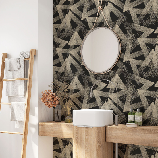 Vinilo Adhesivo para baño - Motivo geométrico