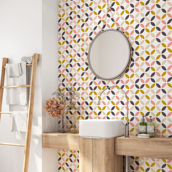 Vinilo Adhesivo para baño - Motivo geométrico