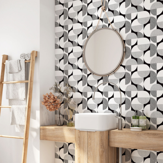 Vinilo Adhesivo para baño - Motivo geométrico