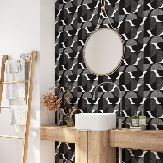 Vinilo Adhesivo para baño - Motivo geométrico