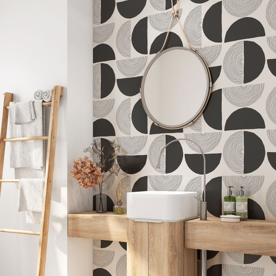 Vinilo Adhesivo para baño - Motivo geométrico