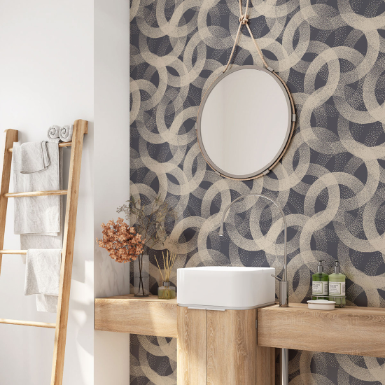 Vinilo Adhesivo para baño - Motivo geométrico