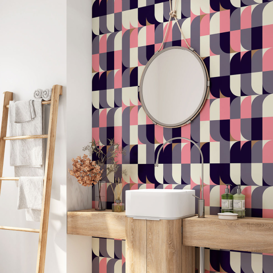 Vinilo Adhesivo para baño - Motivo geométrico