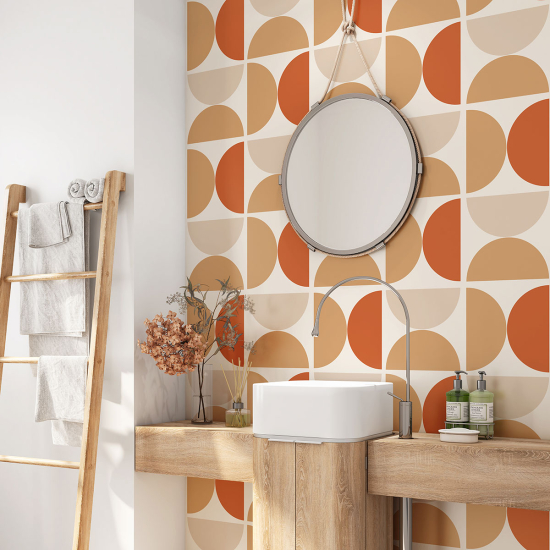 Vinilo Adhesivo para baño - Motivo geométrico