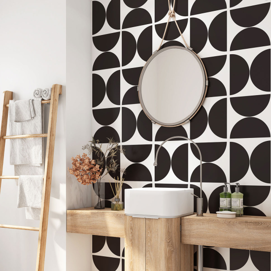 Vinilo Adhesivo para baño - Motivo geométrico