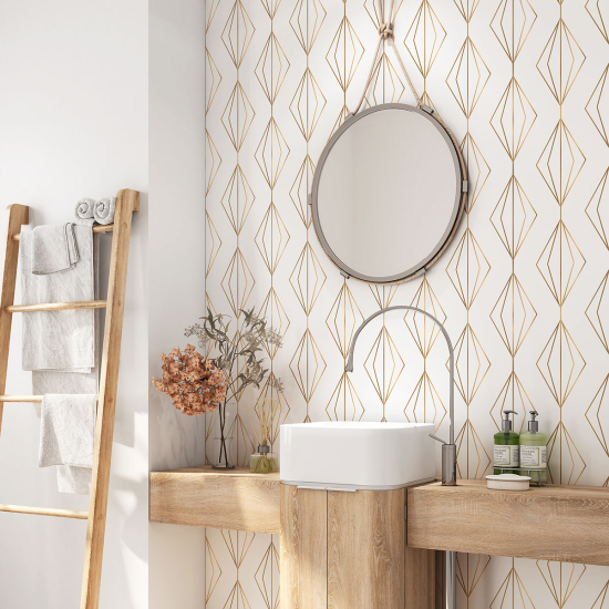 Vinilo Adhesivo para baño - Motivo geométrico