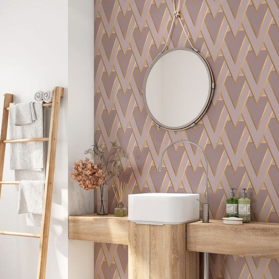 Vinilo Adhesivo para baño - Motivo geométrico
