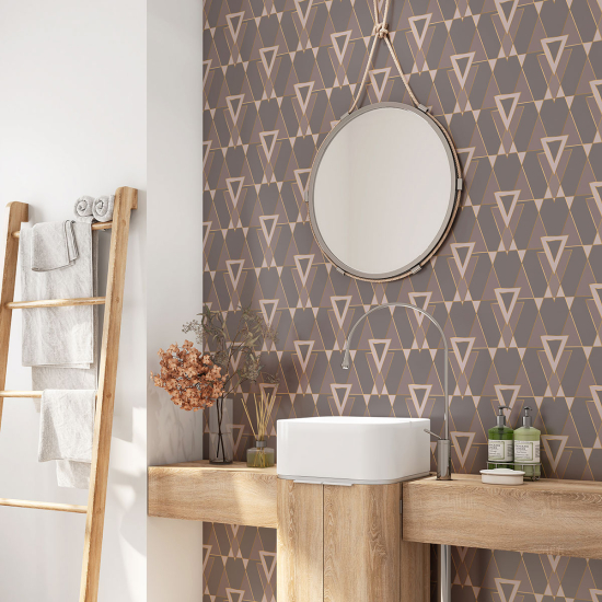 Vinilo Adhesivo para baño - Motivo geométrico