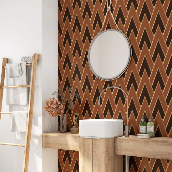 Vinilo Adhesivo para baño - Motivo geométrico