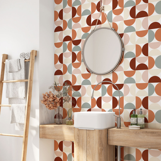 Vinilo Adhesivo para baño - Motivo Geométrico