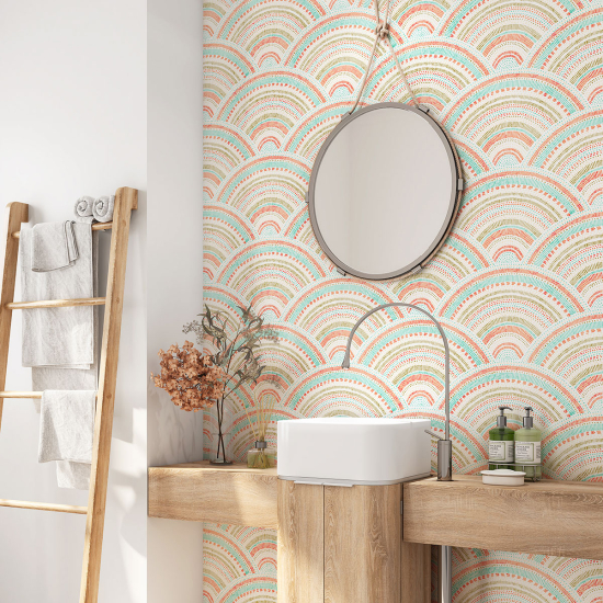 Vinilo Adhesivo para baño - Motivo Oriental