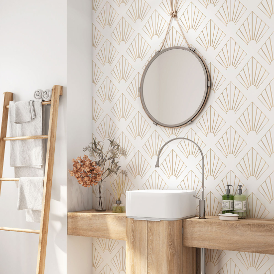 Vinilo Adhesivo para baño - Motivo Oriental