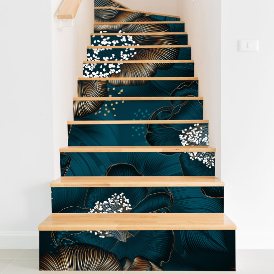 Vinilo Adhesivo para escaleras - Flores