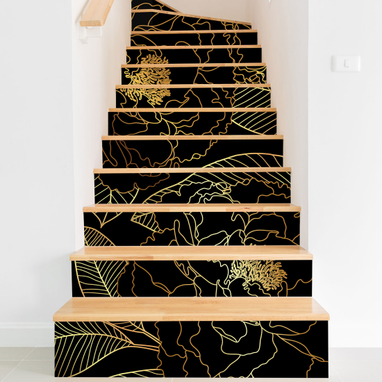 Vinilo Adhesivo para escaleras - Hojas