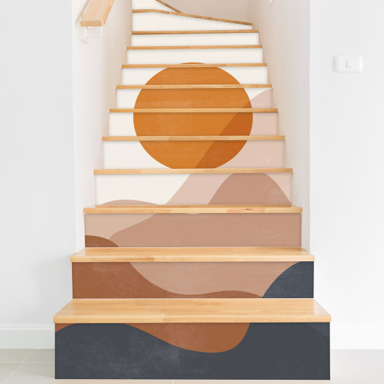 Vinilo Adhesivo para escaleras - Paisaje Boho