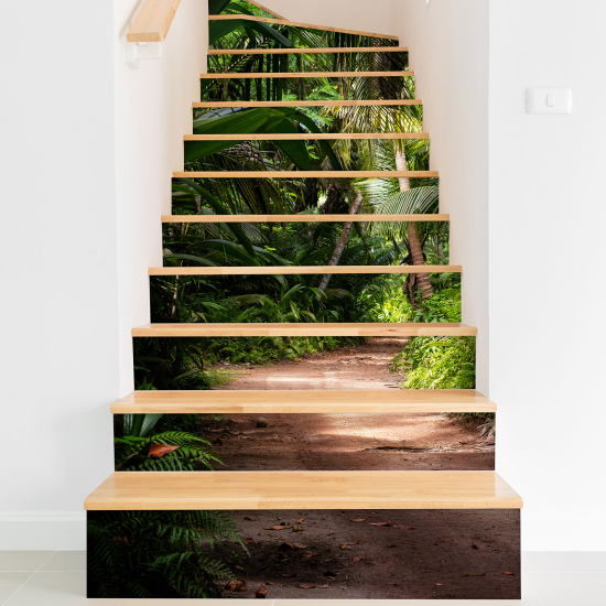 Vinilo Adhesivo para escaleras - Palmeras