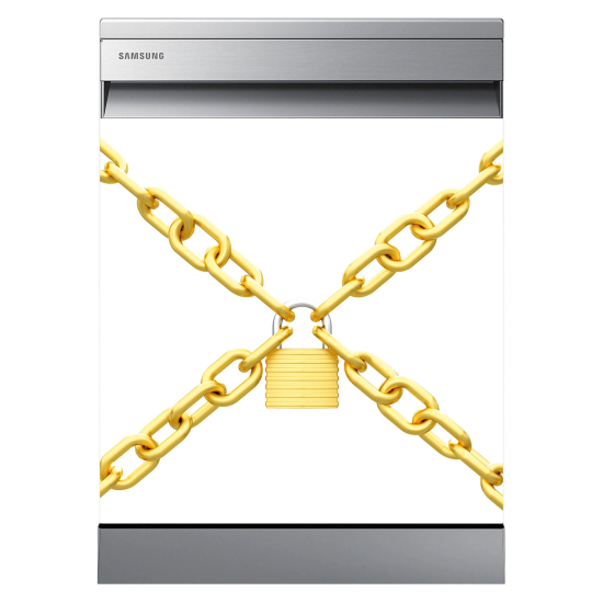 Vinilo Adhesivo para lavavajillas - Cadenas