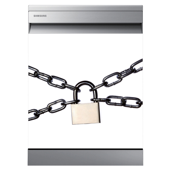 Vinilo Adhesivo para lavavajillas - Cadenas
