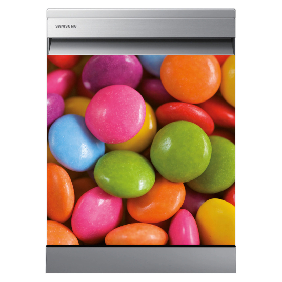 Vinilo Adhesivo para lavavajillas - Caramelos