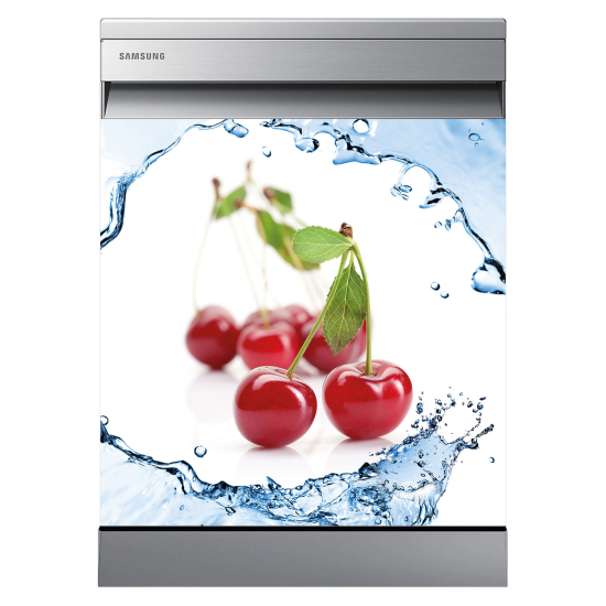 Vinilo Adhesivo para lavavajillas - Cerezas