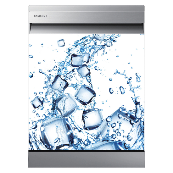 Vinilo Adhesivo para lavavajillas - Cubitos de hielo