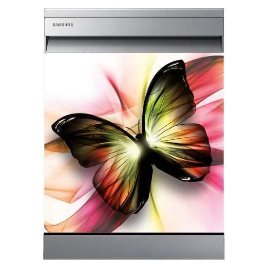 Vinilo Adhesivo para lavavajillas - Diseño de mariposa