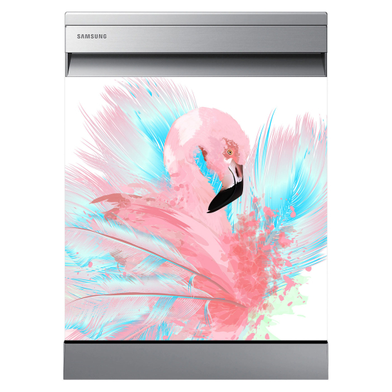 Vinilo Adhesivo para lavavajillas - Flamenco rosa