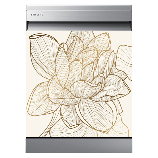 Vinilo Adhesivo para lavavajillas - Flor