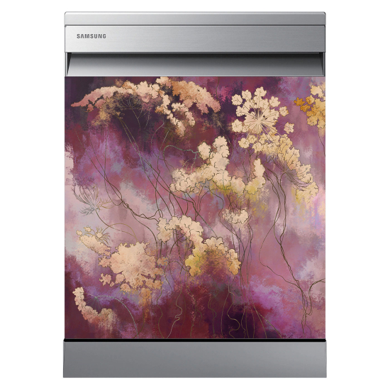 Vinilo Adhesivo para lavavajillas - Flores
