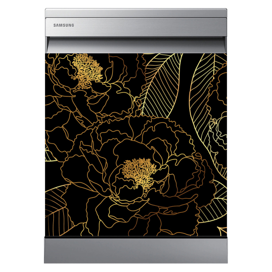 Vinilo Adhesivo para lavavajillas - Flores
