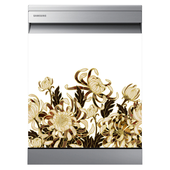 Vinilo Adhesivo para lavavajillas - Flores