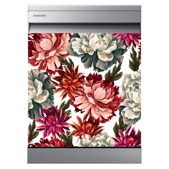 Vinilo Adhesivo para lavavajillas - Flores