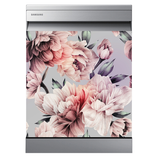 Vinilo Adhesivo para lavavajillas - Flores