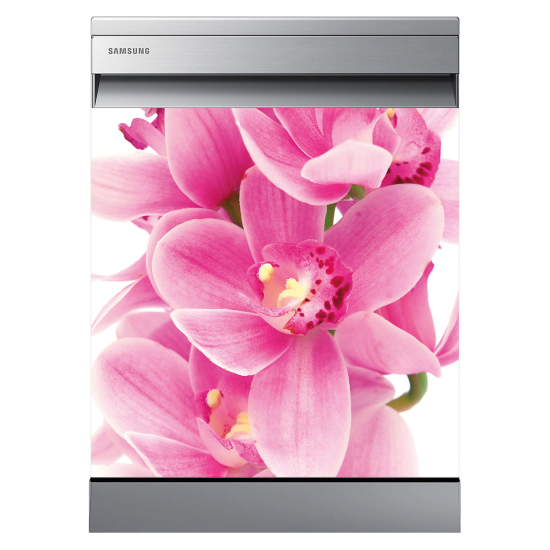 Vinilo Adhesivo para lavavajillas - Flores orquídeas