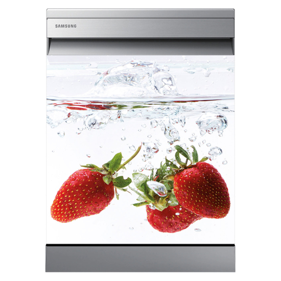 Vinilo Adhesivo para lavavajillas - Fresas