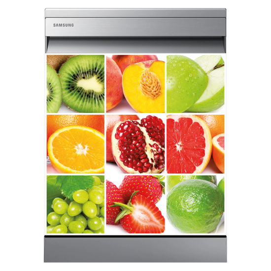 Vinilo Adhesivo para lavavajillas - Frutas
