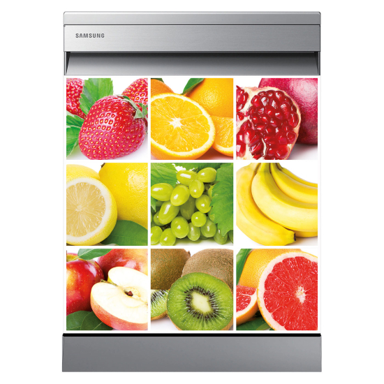 Vinilo Adhesivo para lavavajillas - Frutas