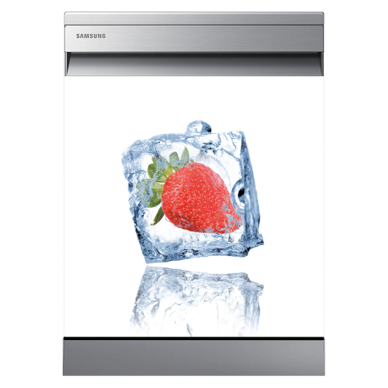 Vinilo Adhesivo para lavavajillas - Hielo de Fresa
