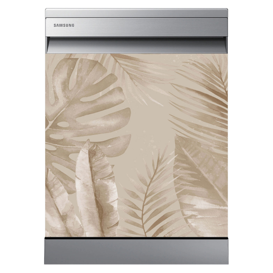 Vinilo Adhesivo para lavavajillas - Hojas tropicales