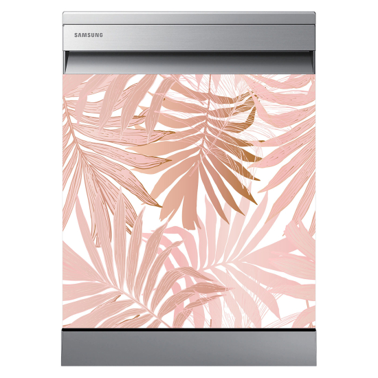 Vinilo Adhesivo para lavavajillas - Hojas tropicales